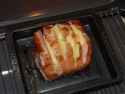 Kasseler Rippenspeer mit Ananas glasiert und Rohgerösteten - Rezept