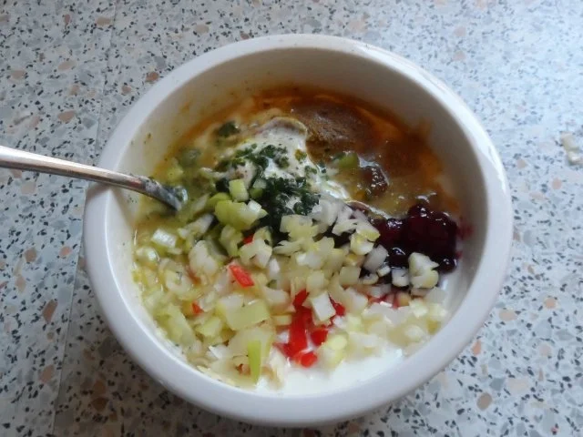 Fingerfood/Snack: Feta-Aprikosen-Plätzchen, dazu ein fruchtig-scharfer Joghurt-Dip - Rezept - Bild Nr. 8