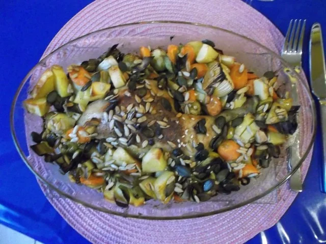 Geflügel: Hähnchenschenkel mit Ofengemüse - Rezept - Bild Nr. 14