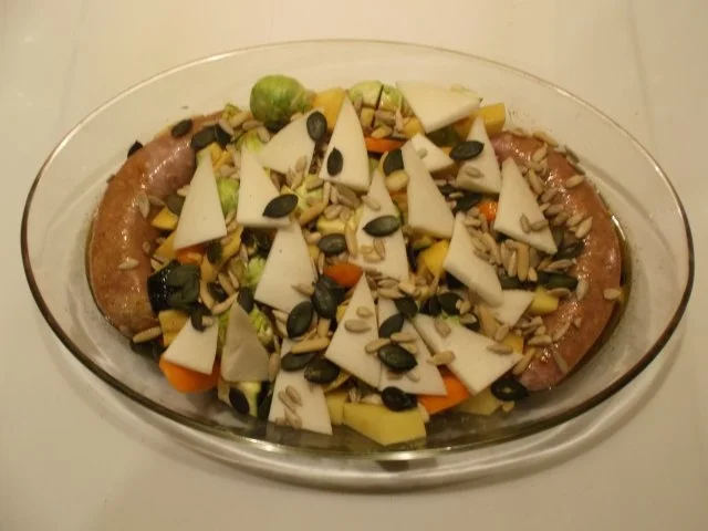 Fleisch: Bratwürstchen mit Ofengemüse - Rezept - Bild Nr. 8