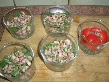 Krabbensülze im Glas, an Senf-Créme fraiche und Bratkartoffeln - Rezept - Bild Nr. 6