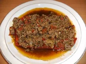 Hauptgericht: Paprika mit Hackfleisch gefüllt - Rezept