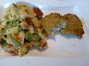 Krustenfisch mit Kartoffelauflauf - Rezept