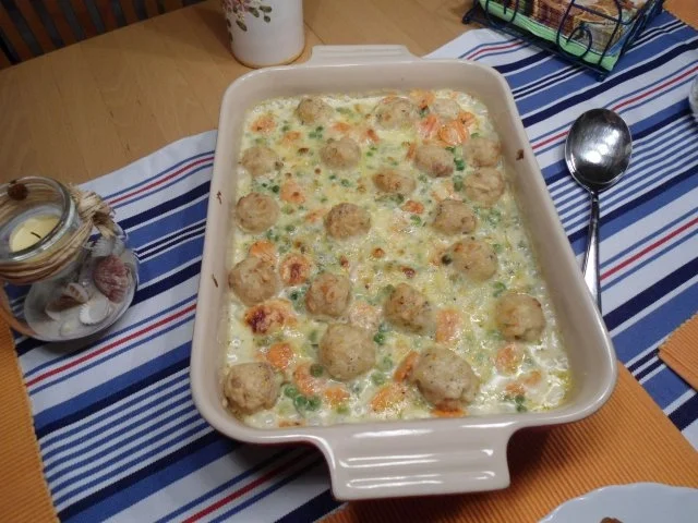 Knödel-Möhrenauflauf - Rezept