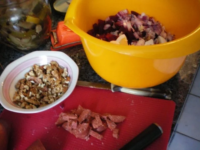 Rezept: Salat: Rote Bete Salat Bild Nr. 2 Salat: Rote Bete Salat - Rezept - Bild Nr. 2