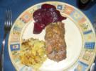 Rinderroulade mit Schinken-, Käse- und Zwiebelfüllung - Rezept