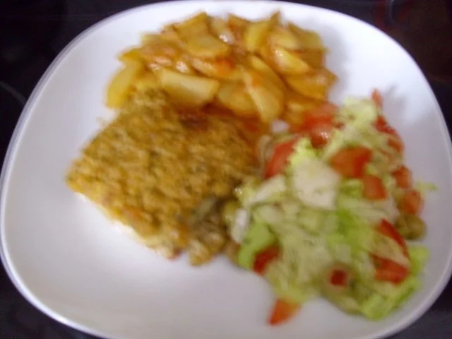 Rezept: Schlemmerfilet mit gebackenen Kartoffeln Bild Nr. 8 Schlemmerfilet mit gebackenen Kartoffeln - Rezept - Bild Nr. 8