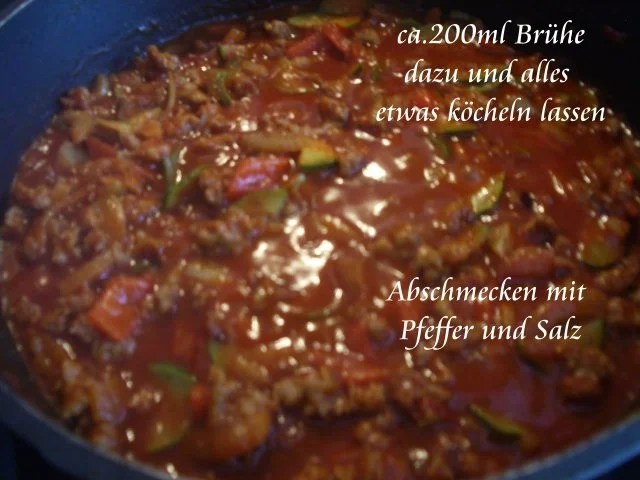 Nudelsoße mit mediteranen Gemüse und Hackfleisch - Rezept - Bild Nr. 15