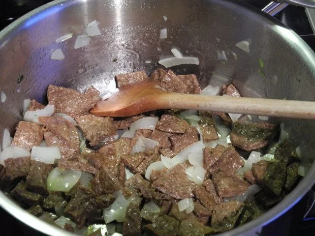 Rezept: Vegan : Soja - Rindvleisch mit grünen Bohnen an Reis Bild Nr. 11 Vegan : Soja - Rindvleisch mit grünen Bohnen an Reis - Rezept - Bild Nr. 11