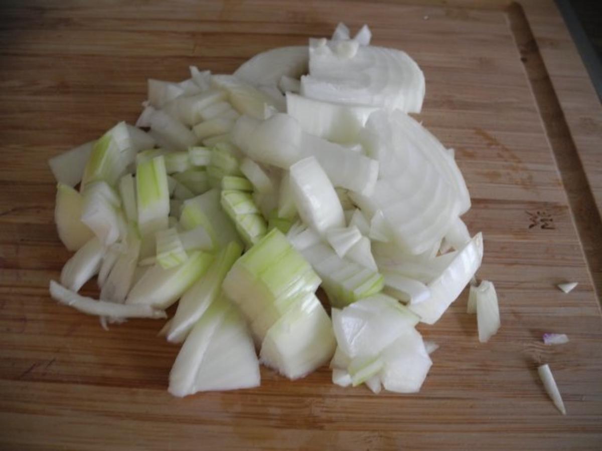 Vegan : Soja - Rindvleisch  mit grünen Bohnen an Reis - Rezept - Bild Nr. 4