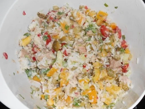 Reis-Paprika-Thunfisch-Salat - Rezept - Bild Nr. 12