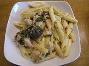 Hähnchen-Nudel-Pfanne mit Grünkohl - Rezept