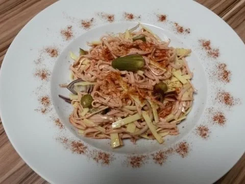 Honig-Sesam-Wurstsalat - Rezept