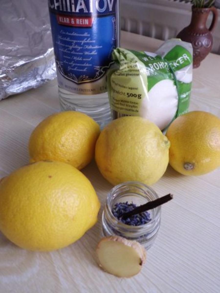 Liköre: Zitronenlikör mit Ingwer und Lavendel - Rezept - Bild Nr. 2