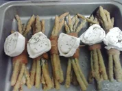 Grüner Spargel im Speckmantel - Rezept