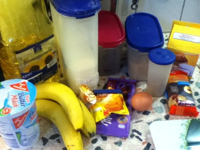 Rezept: Bananen-Schoko Muffins Bild Nr. 2 Bananen-Schoko Muffins - Rezept - Bild Nr. 2