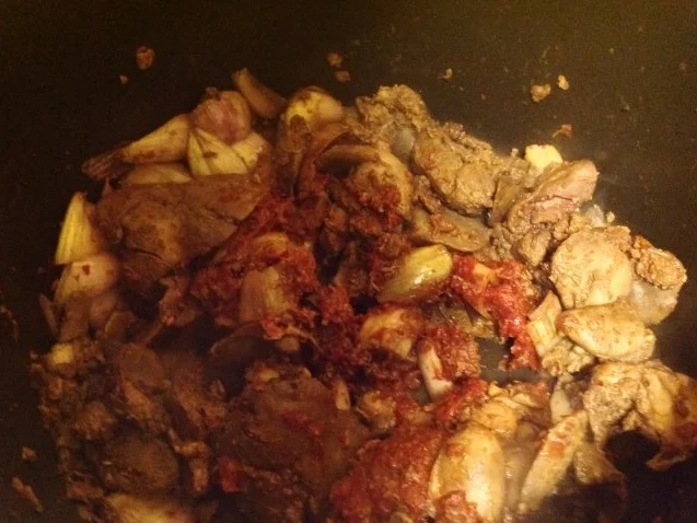 Geschmorte Hühnerleber mit Kartoffelpüree - Rezept - Bild Nr. 4