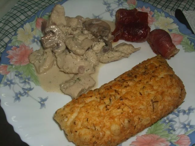 Hähnchenbrust mit Knoblauch und Champignons - Rezept