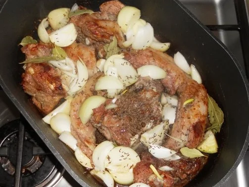 "Oma - Friede`s" - Altdeutscher "Buerhase" mit Sauerkohl  ( Rzpt. um 1939) - Rezept - Bild Nr. 13