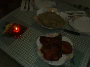 Kartoffel-Bohnenstampf mit feurigen Koteletts - Rezept