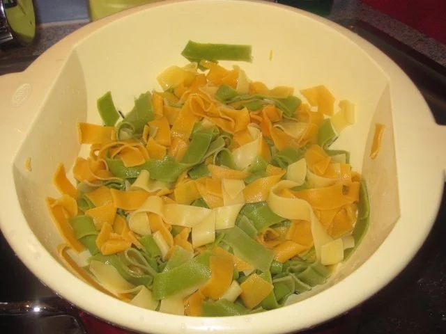 BUNTE NUDELN mit Speck und Champignons - Rezept - Bild Nr. 8