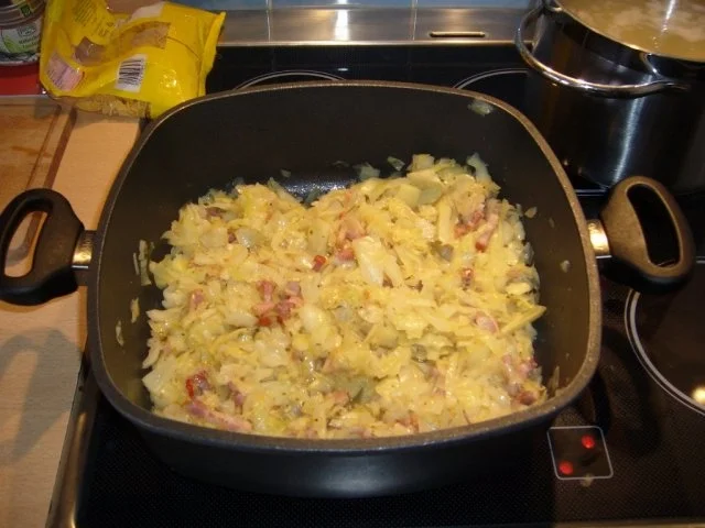 Krautfleckerl mit Speckstreifen - Rezept - Bild Nr. 3
