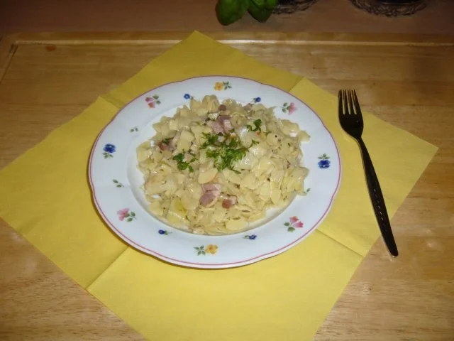 Krautfleckerl mit Speckstreifen - Rezept - Bild Nr. 4
