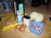 Krautfleckerl mit Speckstreifen - Rezept