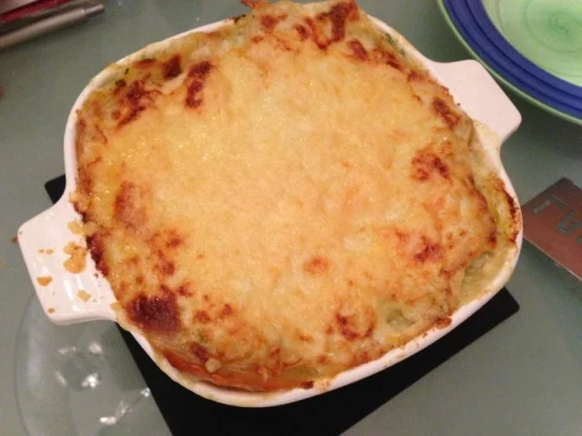 Rosenkohl Fisch Lasange - Rezept