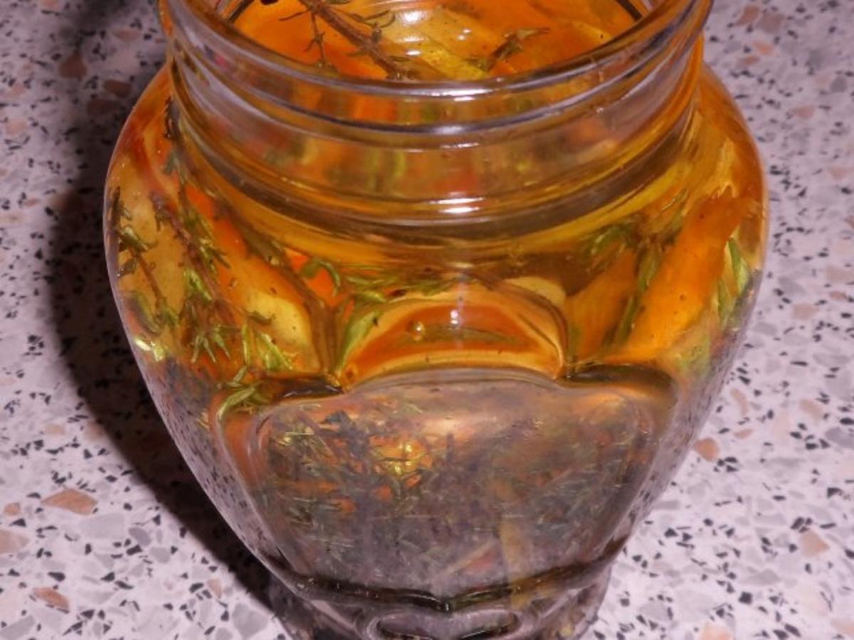 Öl: Zitronen-Orangen-Öl mit Thymian - Rezept - Bild Nr. 4