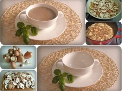 Rezept: Cremige Champignon Suppe Bild Nr. 3 Cremige Champignon Suppe - Rezept - Bild Nr. 3