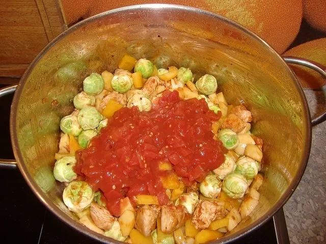 Rosenkohleintopf mit Hähnchenfleisch - Rezept - Bild Nr. 15