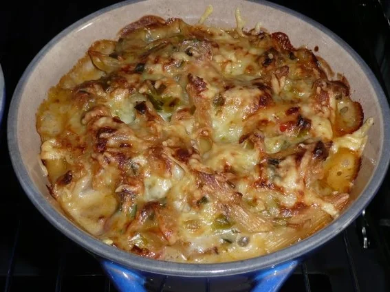 Auflauf: Hackbraten-Nudelauflauf - Rezept