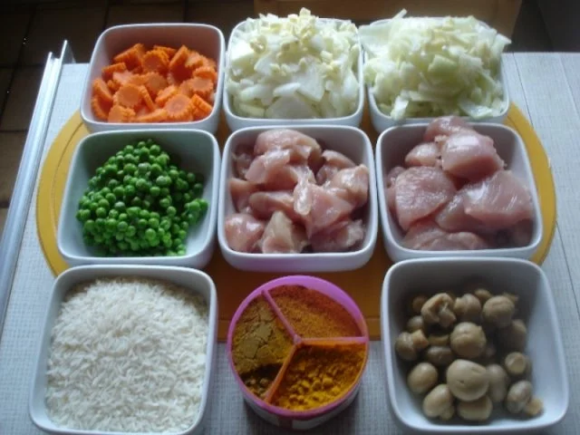 Rezept: Hähnchenbrustfilet-Curry mit Reis nach Papa Bild Nr. 4 Hähnchenbrustfilet-Curry mit Reis nach Papa - Rezept - Bild Nr. 4