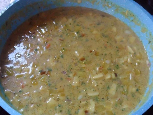 Fleisch: Überbackene Putenröllchen mit Apfel-Schinken-Füllung & Currysoße - Rezept - Bild Nr. 13