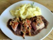 Schweinefilet mit Olivenkruste - Rezept