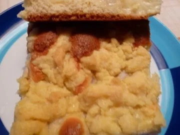 Birnen-Streusel-Puddingkuchen - Rezept