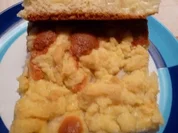 Birnen-Streusel-Puddingkuchen - Rezept