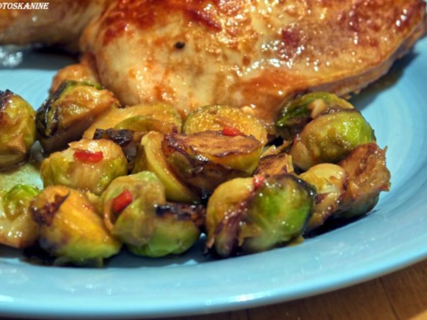 Glasierter scharfer Rosenkohl - einfach - 331 kcal/100g Glasierter scharfer Rosenkohl - einfach - 331 kcal/100g