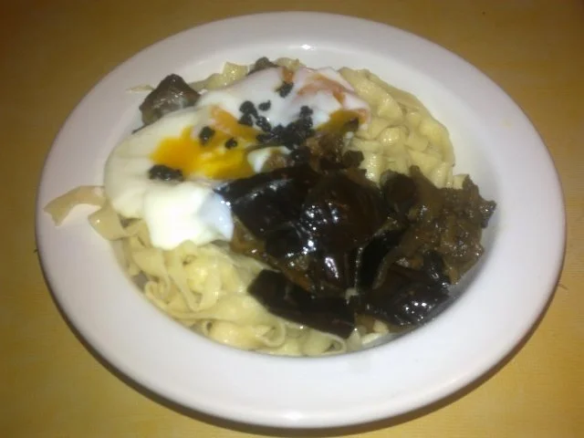 Bandnudeln mit Teriyakiaubergine und Ei - Rezept - Bild Nr. 3