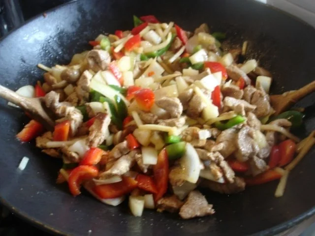 Schweinefilet süß-sauer mit gelben Reis - Rezept - Bild Nr. 8