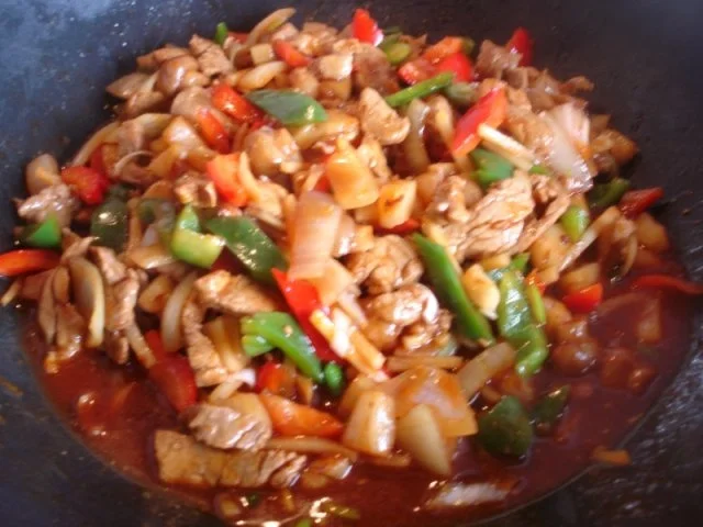 Schweinefilet süß-sauer mit gelben Reis - Rezept - Bild Nr. 9