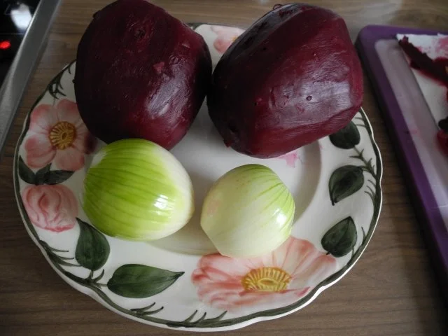 Vegan : Frischen Rote-Betesalat - Kartoffelsalat - Karottensalat - Rezept - Bild Nr. 4