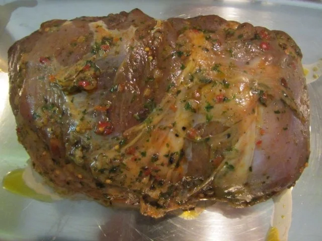 Rezept: Cordero moruno asado - Geschmorte Lammkeule nach Maurenart auf Karee-Kartoffeln Bild Nr. 2 Cordero moruno asado - Geschmorte Lammkeule nach Maurenart auf Karee-Kartoffeln - Rezept - Bild Nr. 2