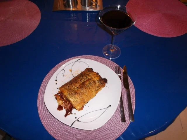 Rezept: Fleisch: Gefüllte Strudelschnecke Bild Nr. 15 Fleisch: Gefüllte Strudelschnecke - Rezept - Bild Nr. 15