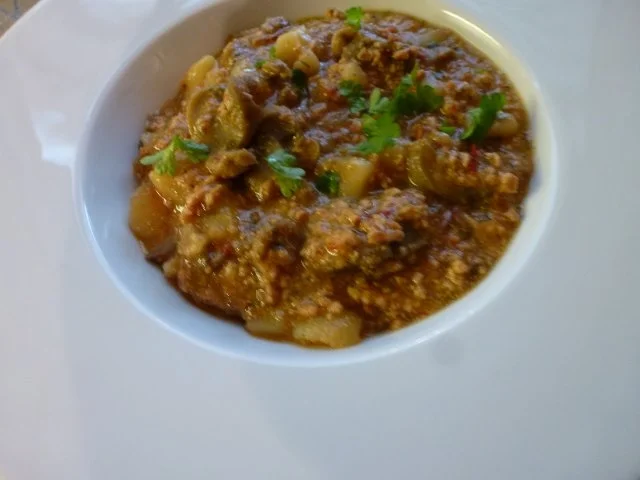 Rezept: Hack-Kartoffel-Pilztopf Hack-Kartoffel-Pilztopf - Rezept