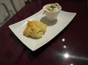 Warmer Streuselkuchen mit Kokoseis - Rezept