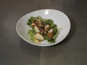 Honig-Sesam-Kaninchen auf Apfel-Linsensalat - Rezept