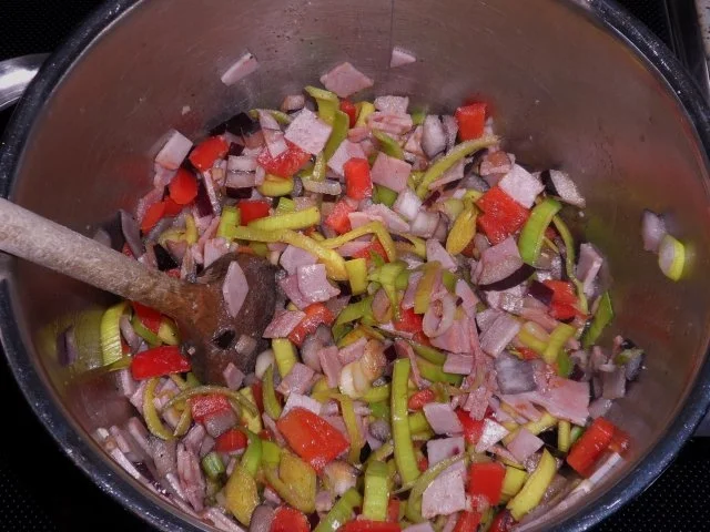 Ofengerichte: Bunte Schinken-Gemüse-Lasagne - Rezept - Bild Nr. 4