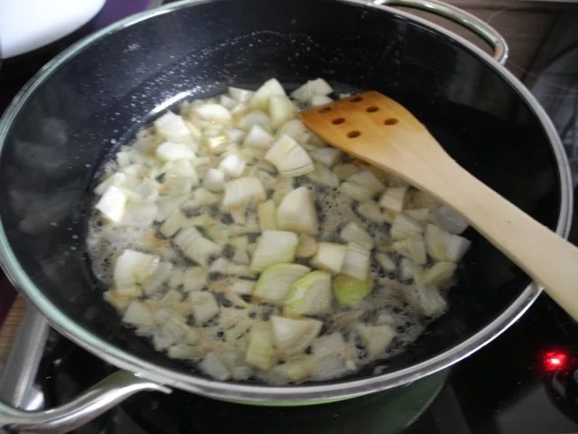 Gemüsebeilage : Champignons-Zwiebel-Pfanne - Rezept - Bild Nr. 2